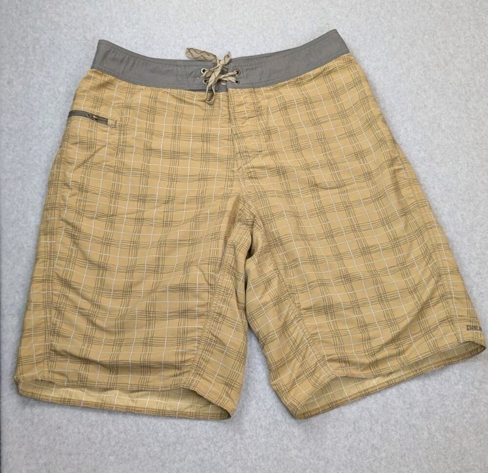 Patagonia Twenty Threes Board Shorts 34 Tan Swim Beach Coast Trunk Surf Beach
